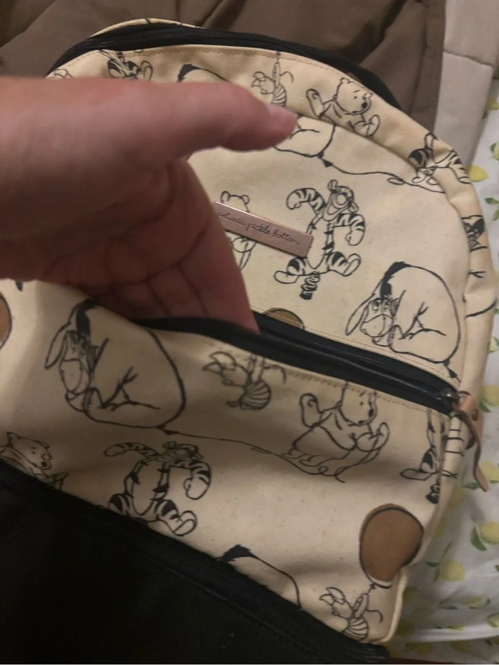 Petunia Pickle Bottom – District Backpack Diaper Bag Winnie the Pooh insulated